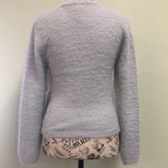 O and O Clothing Baby Blue Fuzzy Sweater - Picture 3 of 4